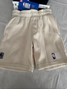 NBA Cream/BlackFleece Kids Shorts set